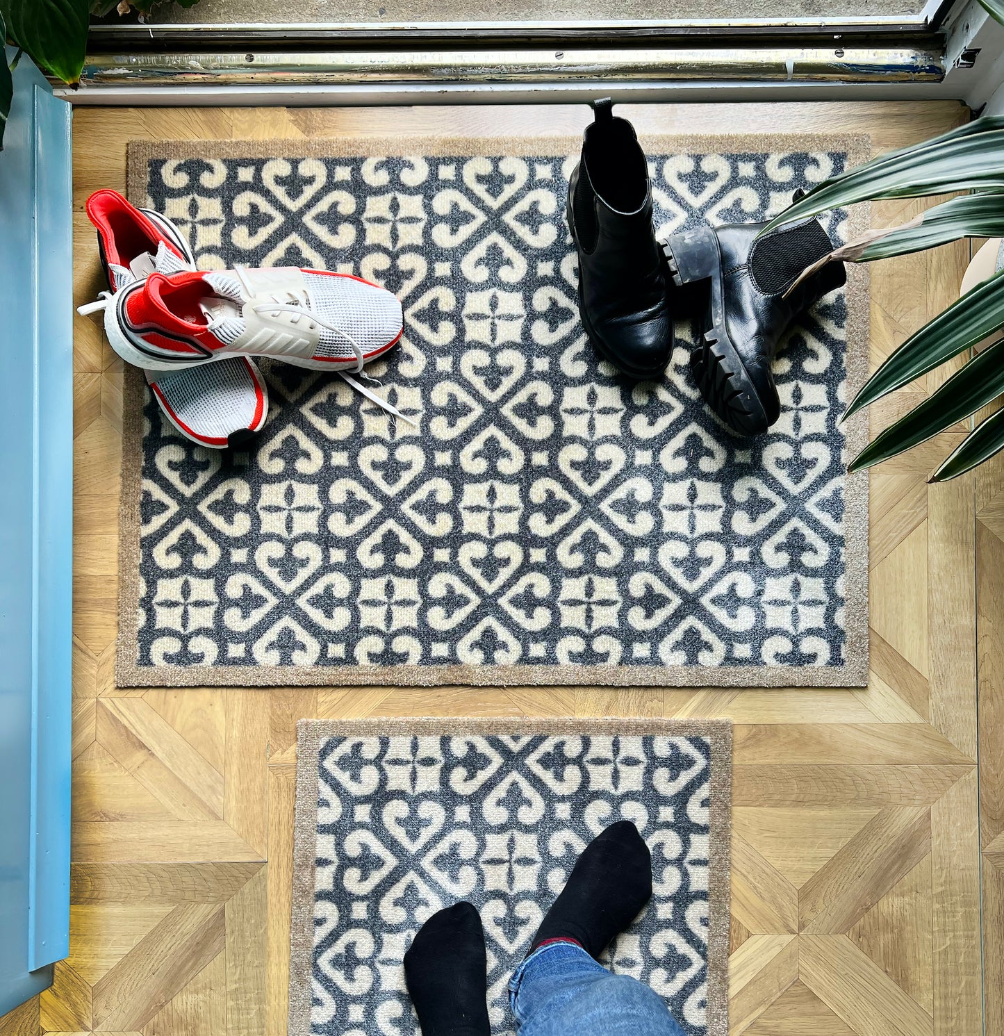 My Mat - Harlequin Tile Blue