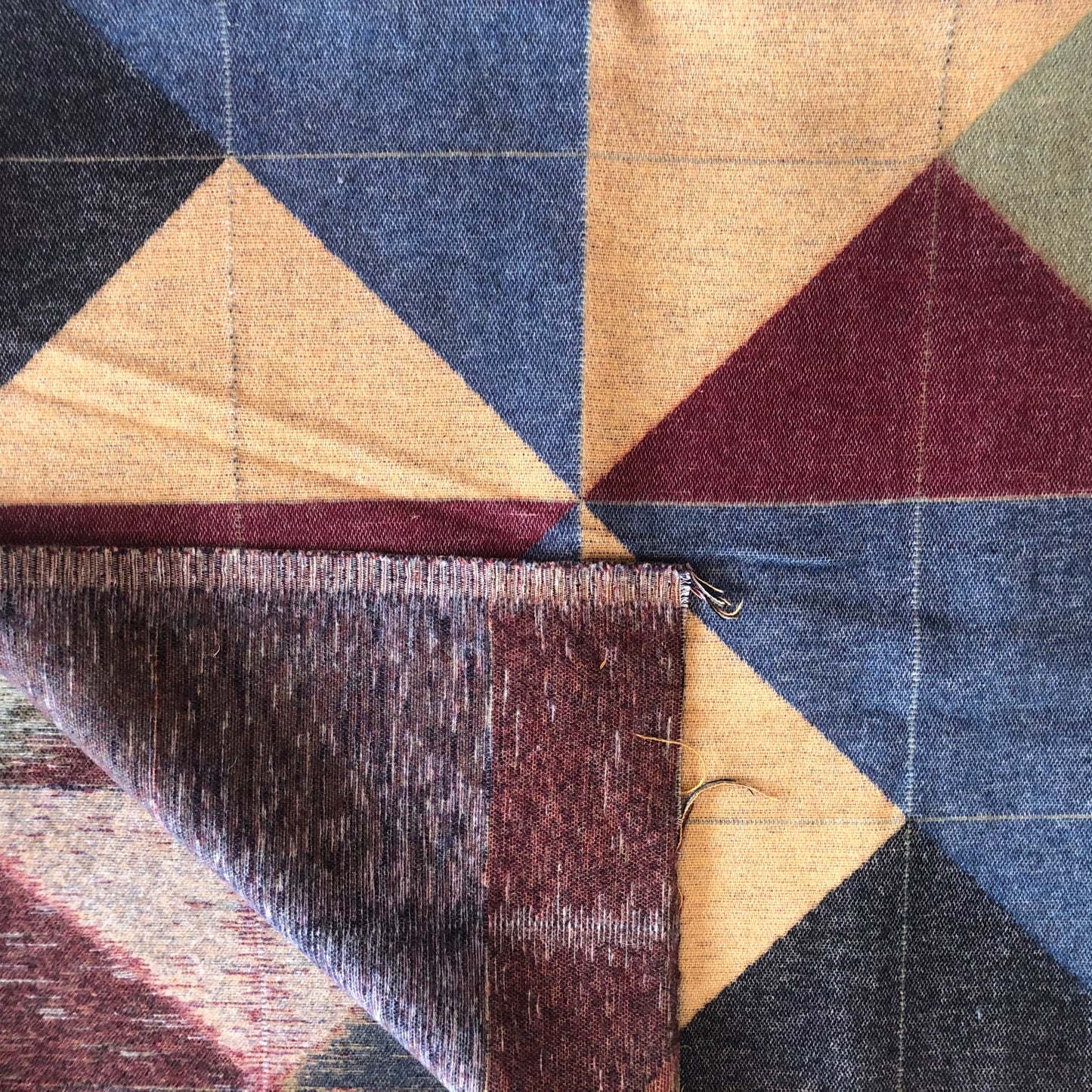 Wool Fabric - Geometric Pattern 52" x 50"