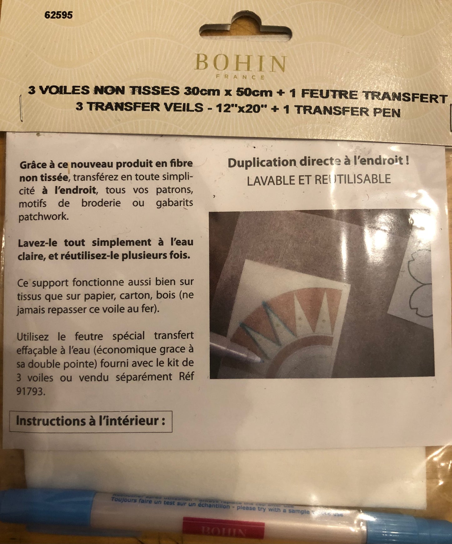 Transfer Veils and Pen - Bohin