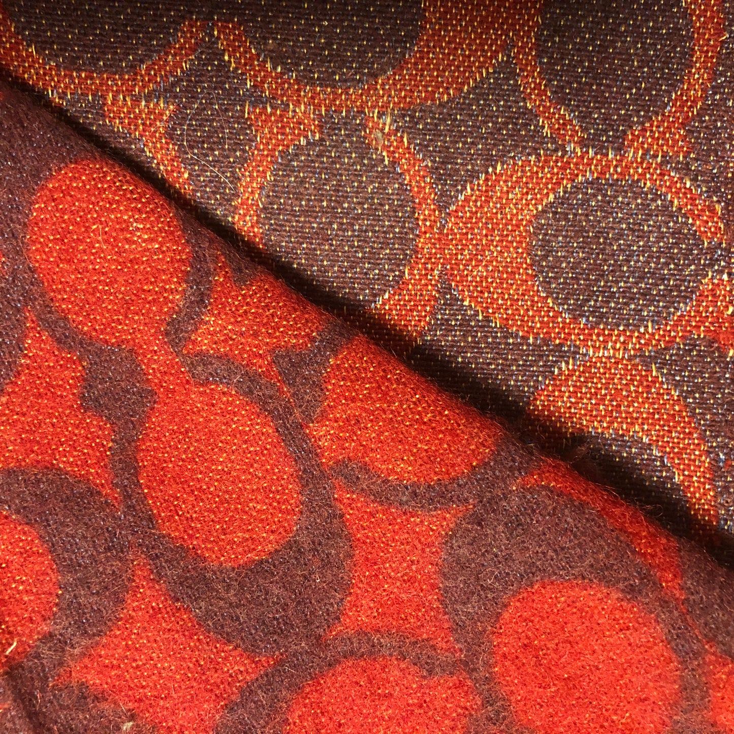 Upholstry Fabric Red Abstract