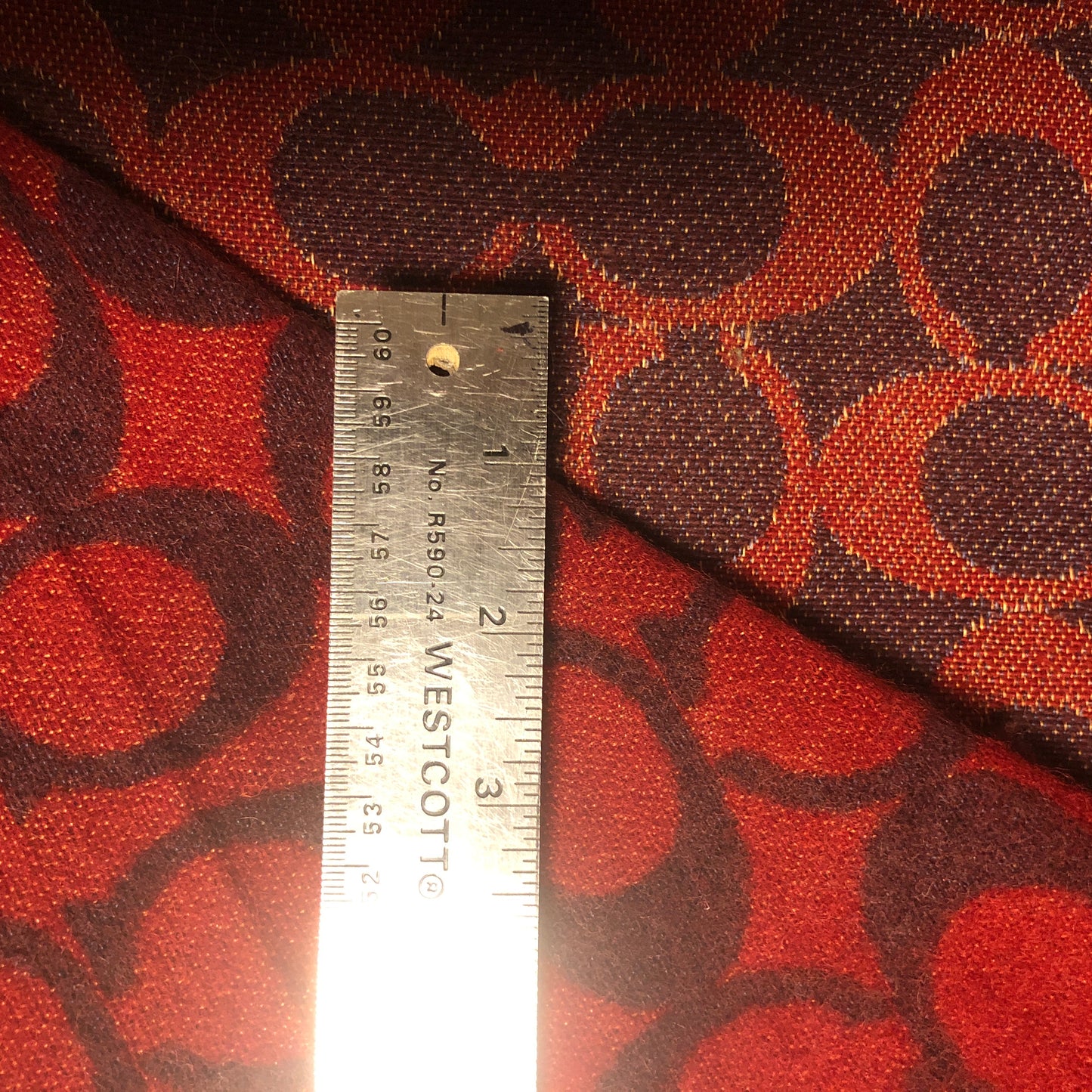 Upholstry Fabric Red Abstract