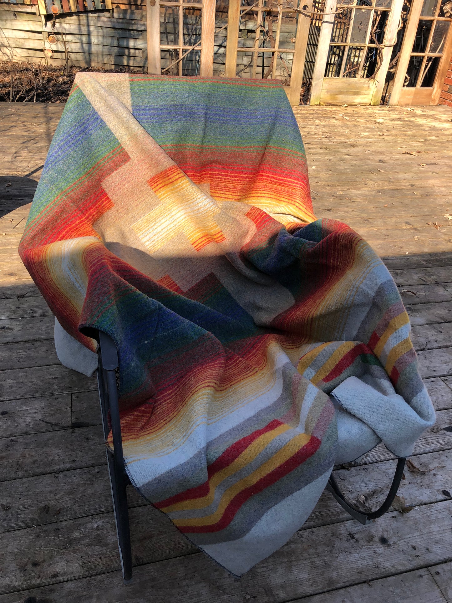 Southwest Cross Wool Blanket 58” x 80”