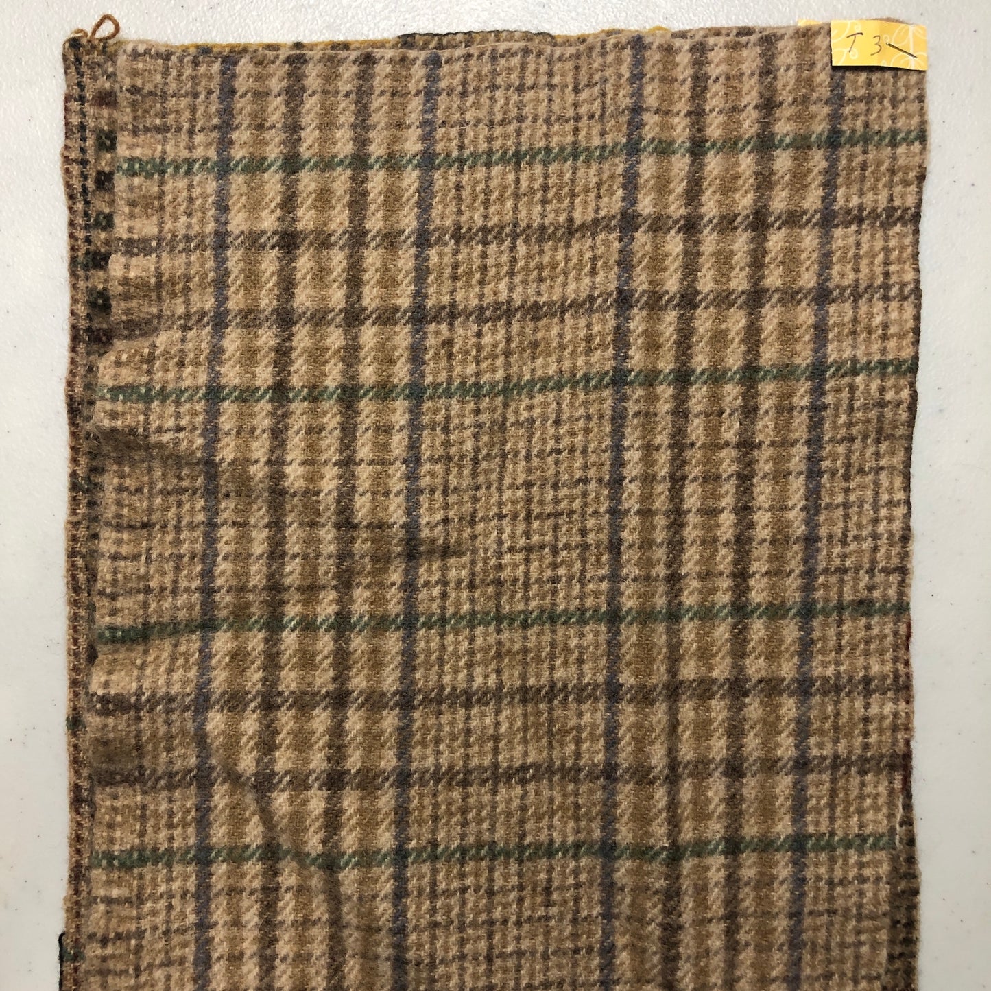 Wool Brown Pieces 10 x 18 inches