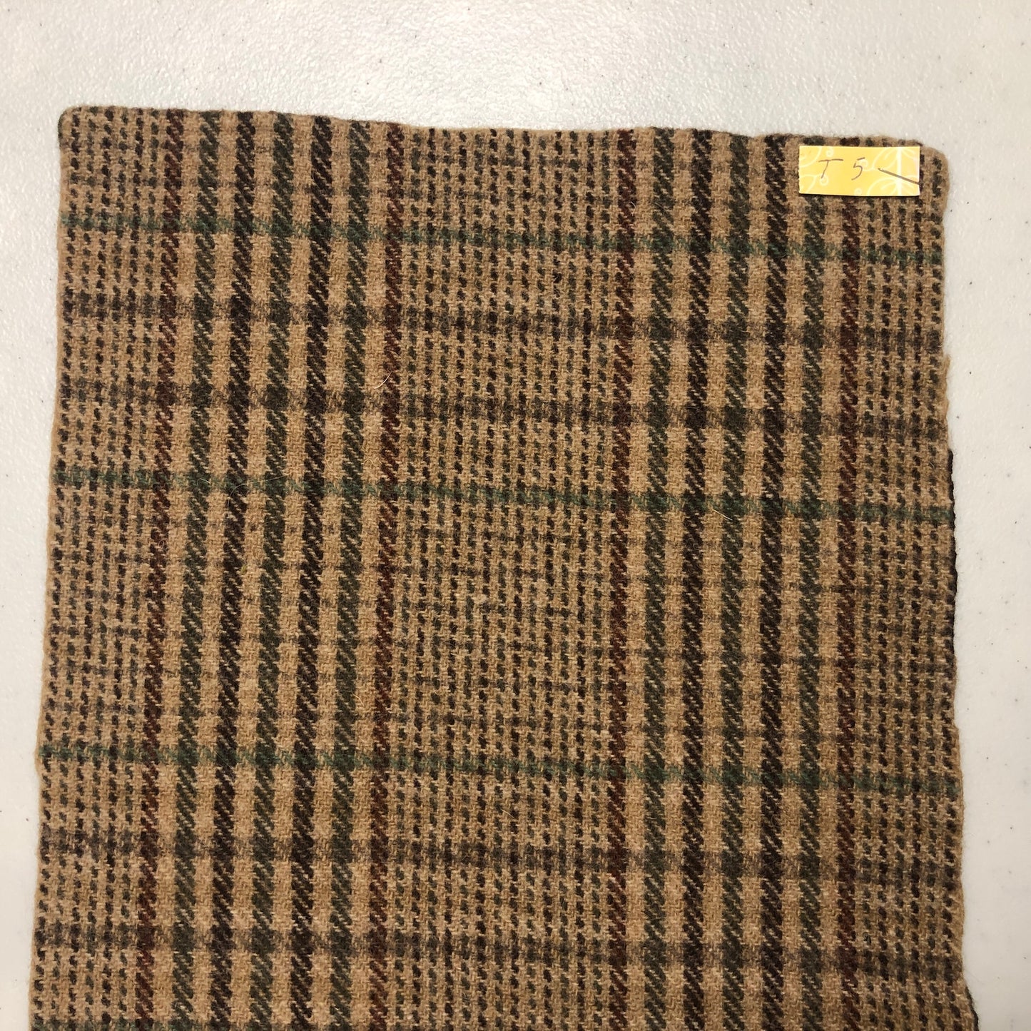 Wool Brown Pieces 10 x 18 inches
