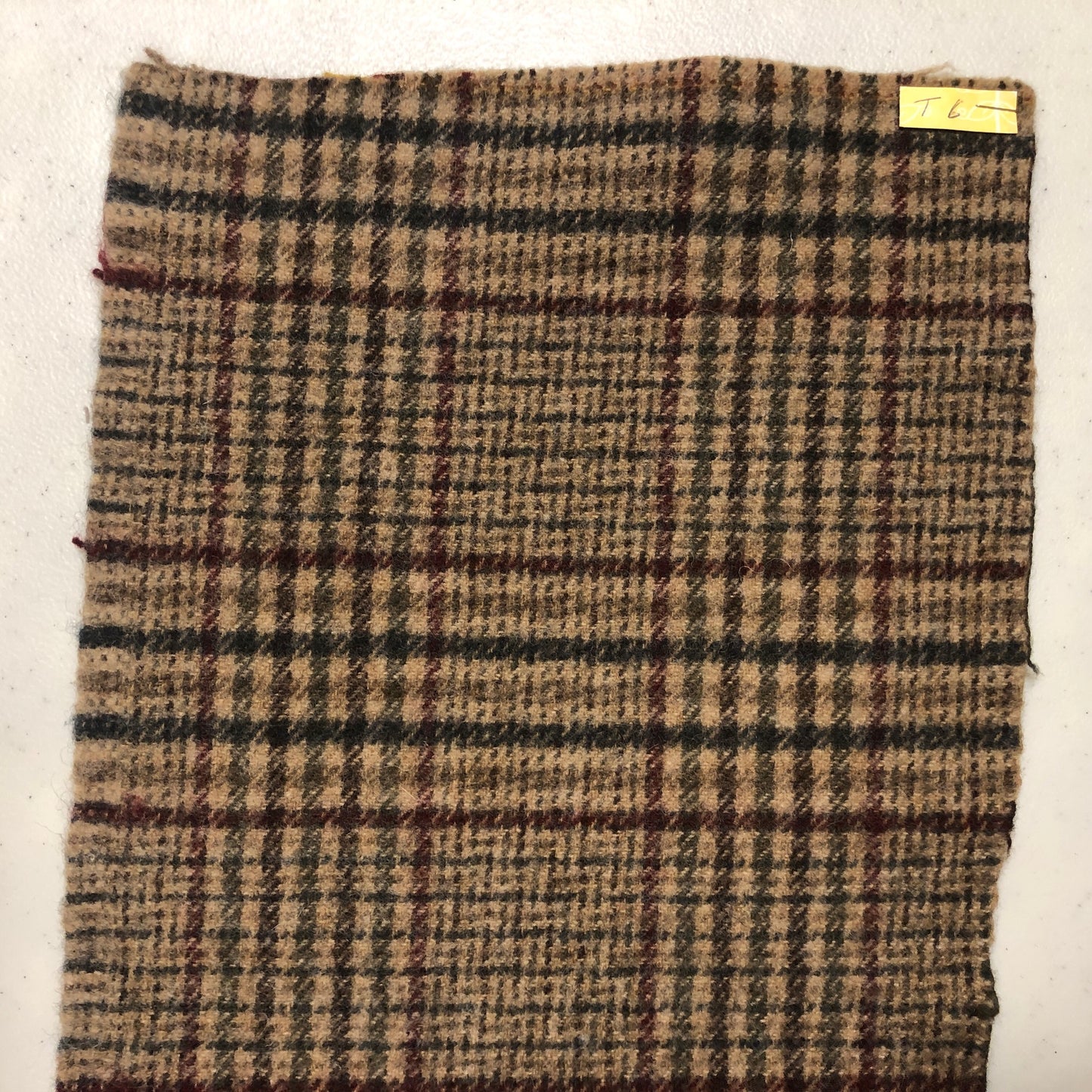 Wool Brown Pieces 10 x 18 inches