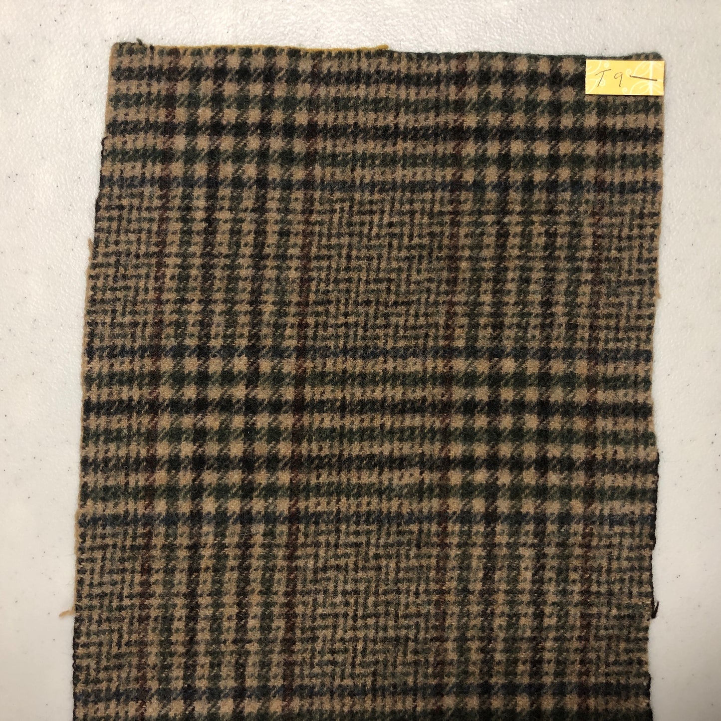 Wool Brown Pieces 10 x 18 inches