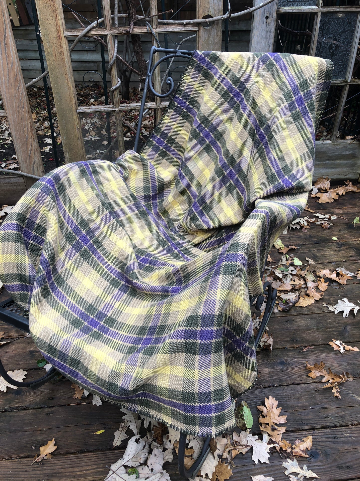 Tartan Wool Car Blanket 46" x 64"