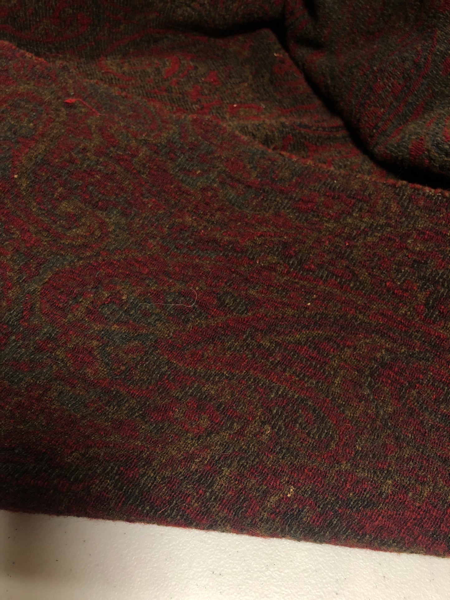 Brown Red Upholstery Fabric