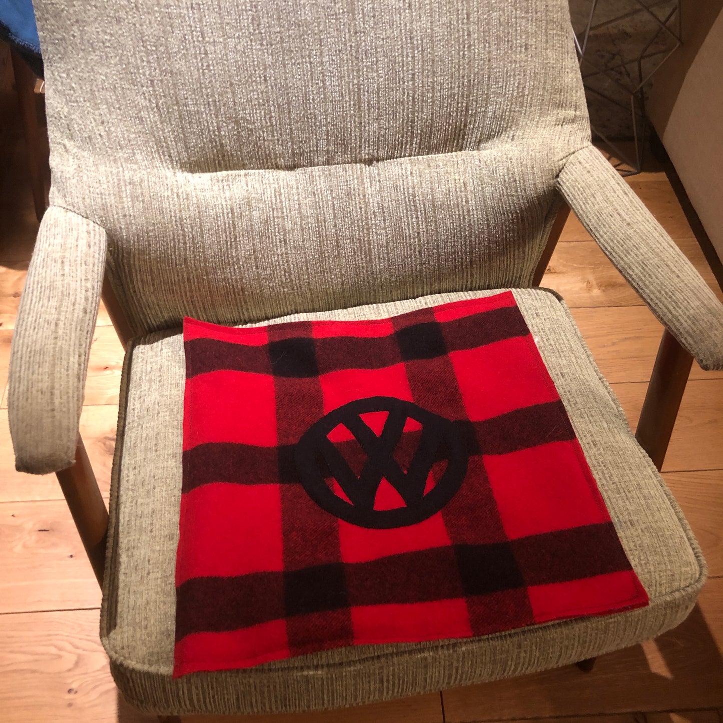 Handmade VW Wool Chair Pad