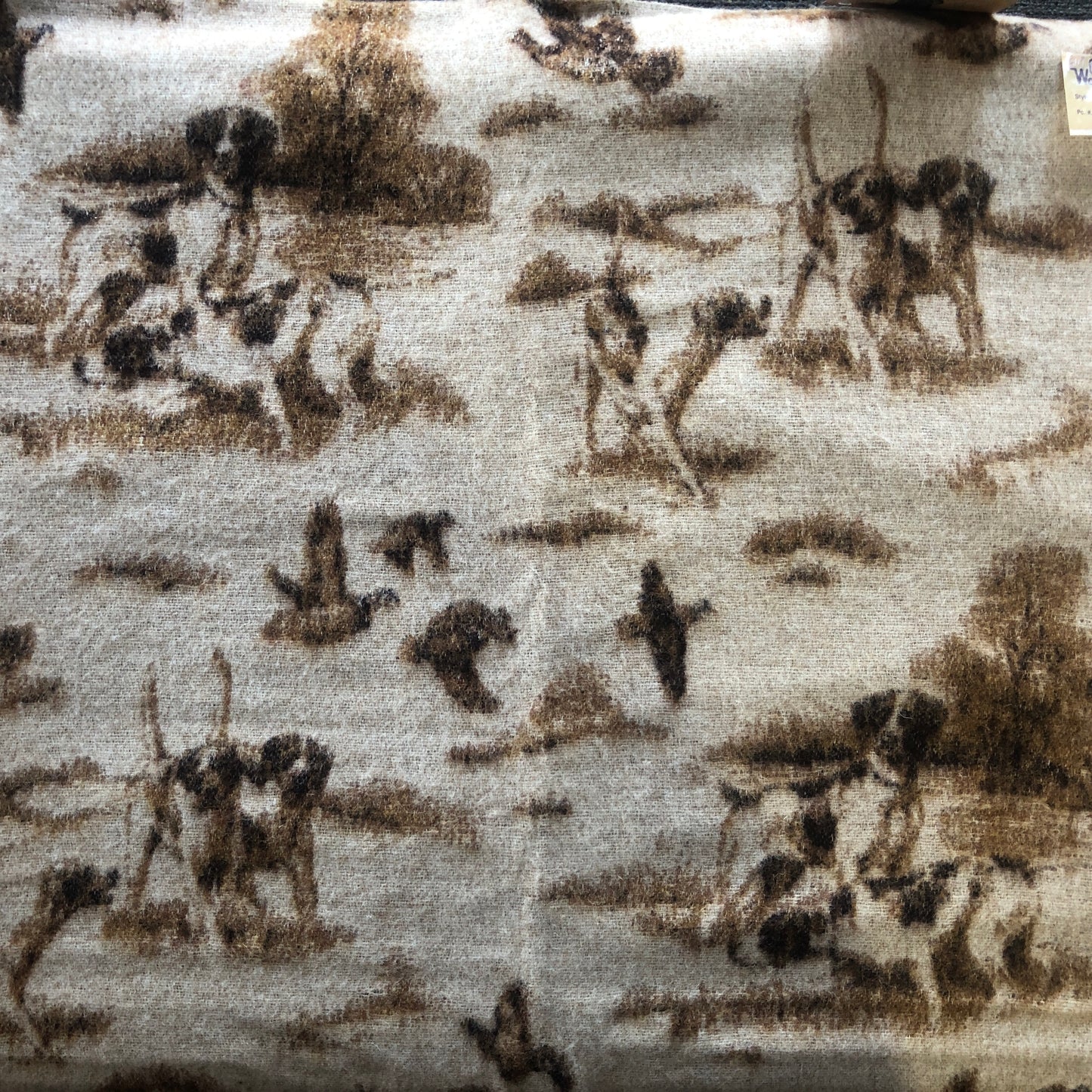 Hunting Dog and Bird Blanket - 60” x 48”