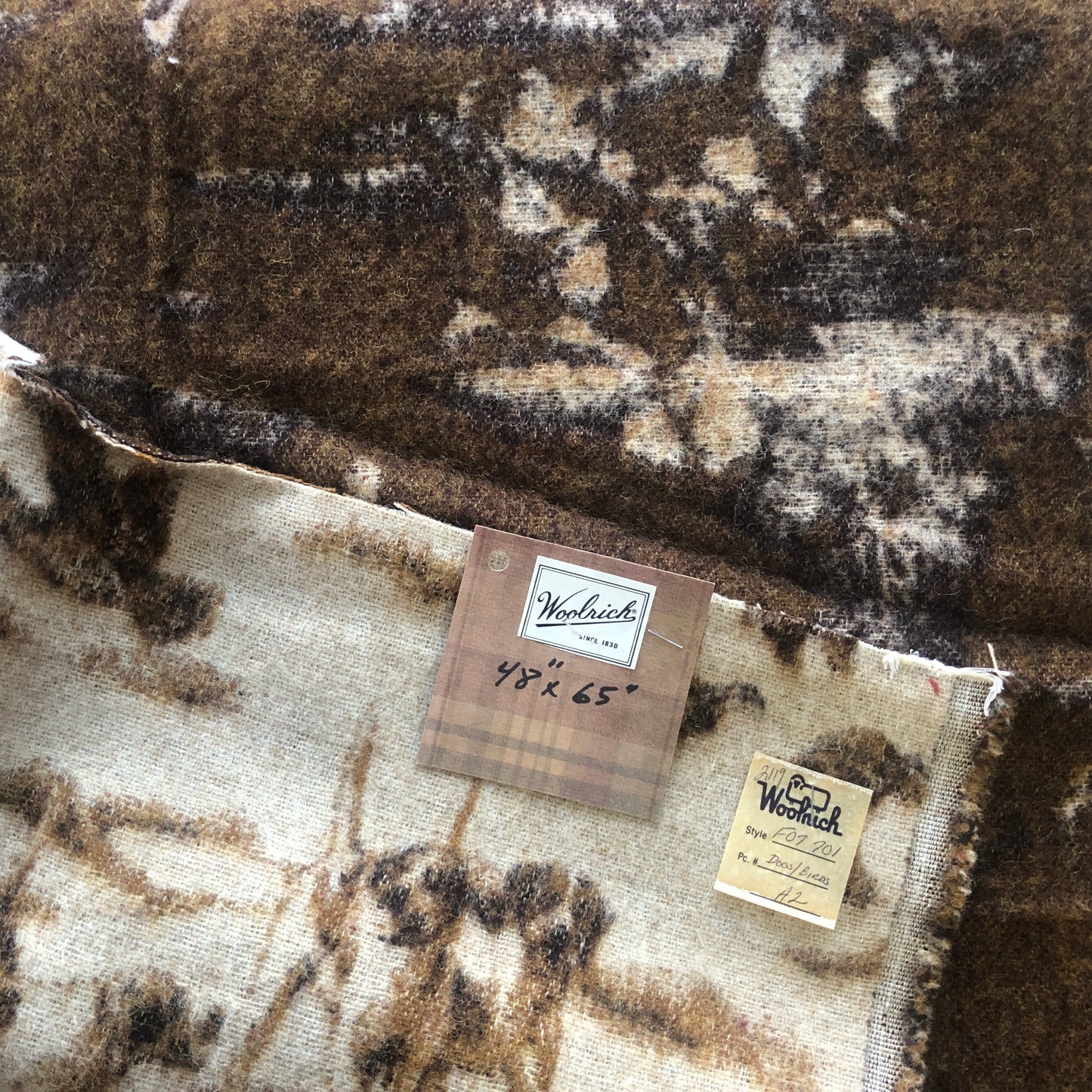 Hunting Dog and Bird Blanket - 60” x 48”