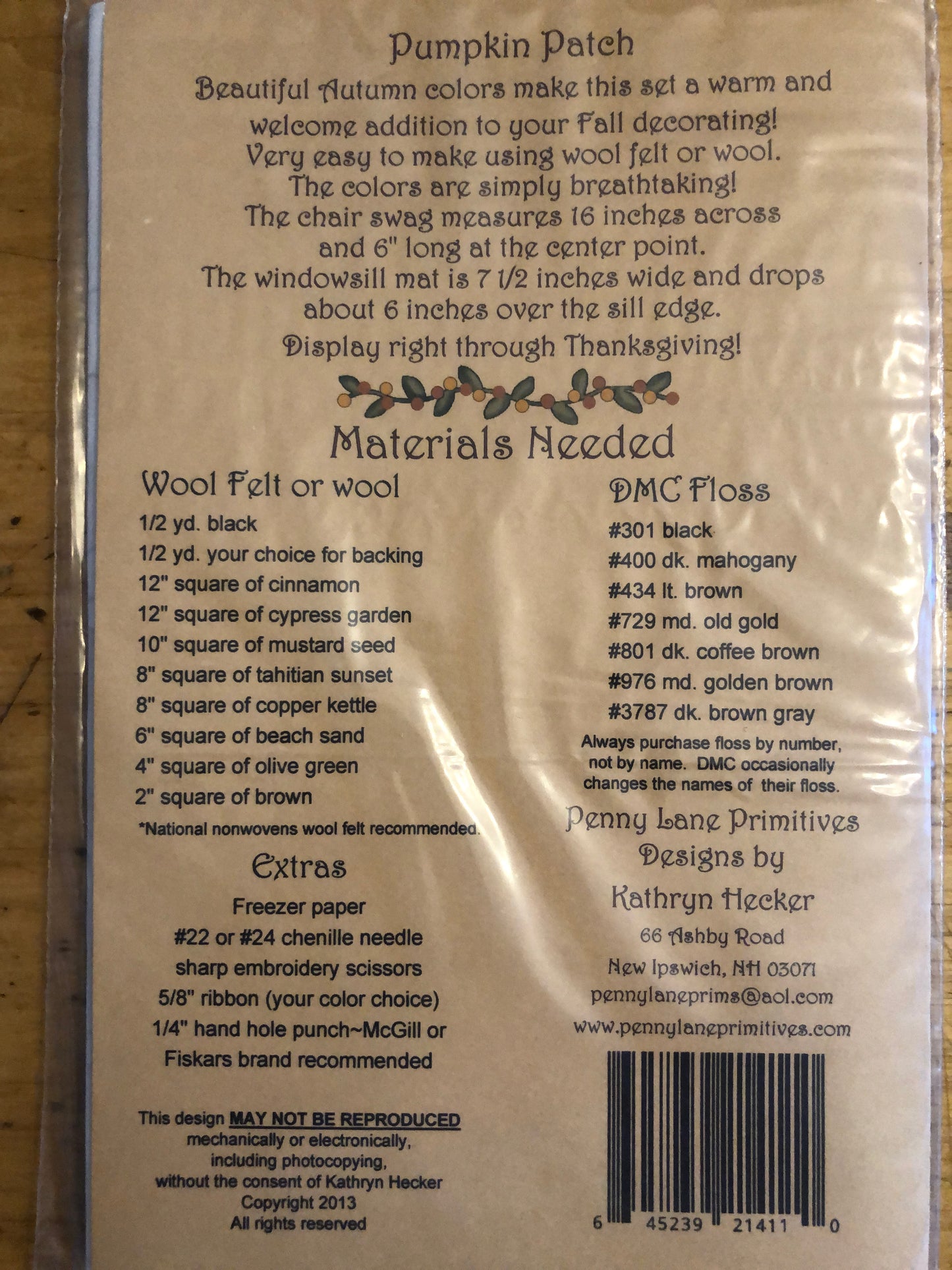 Pattern - Pumpkin Patch