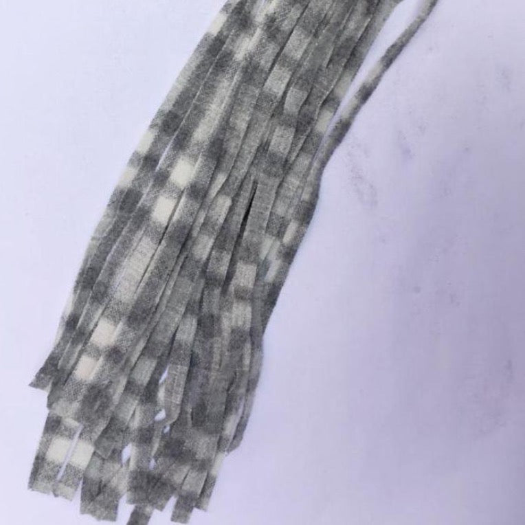 Wool Fabric Worms - Dornan Grey Plaid