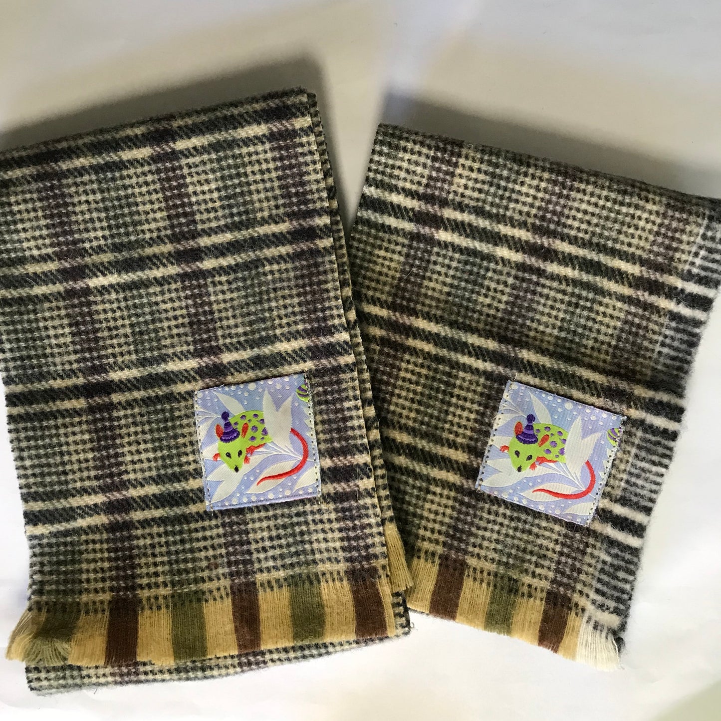 Vintage Wool Dog Scarves