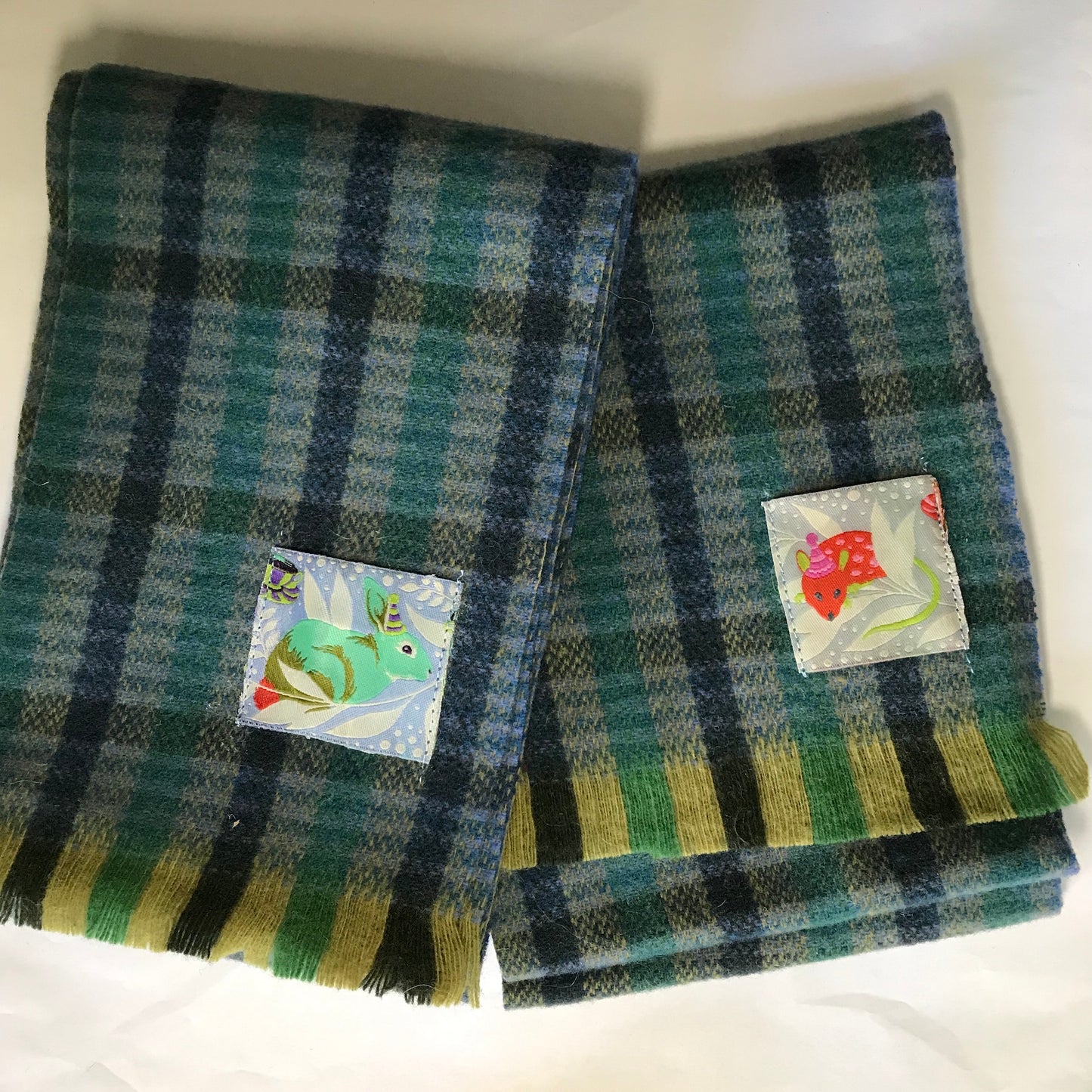 Vintage Wool Dog Scarves