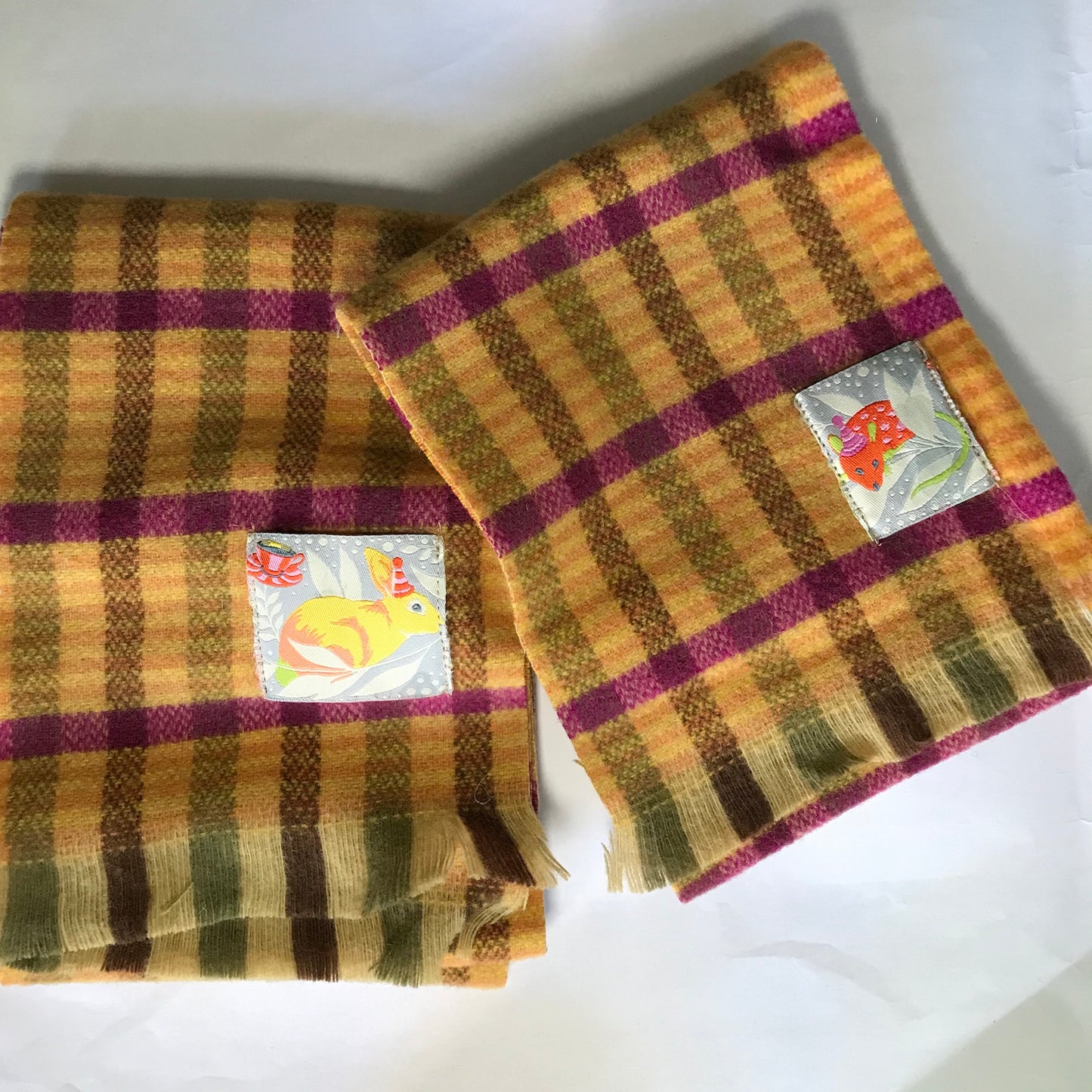 Vintage Wool Dog Scarves