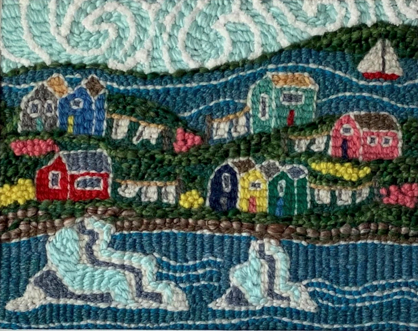 Punch Needle Kit - Clothesline Village