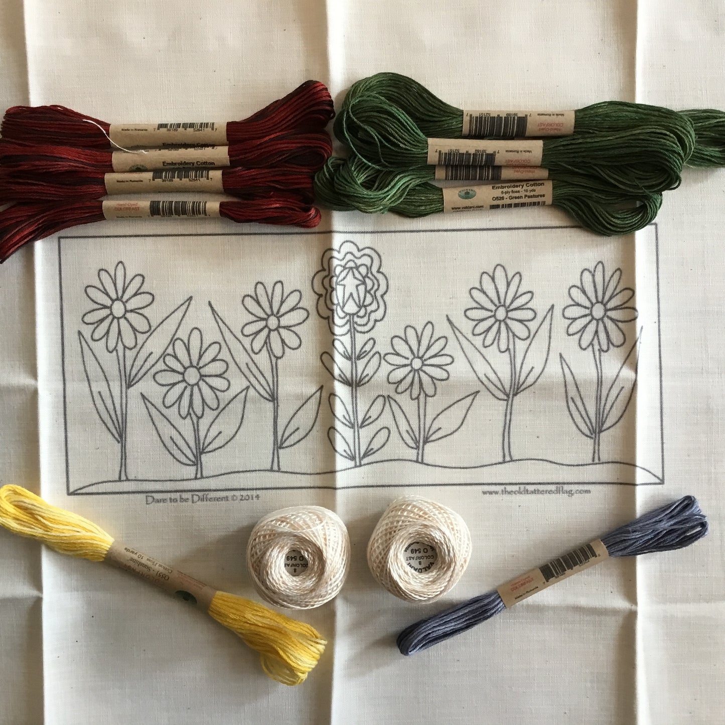 Punch Needle Embroidery - "Dare to be Different" Pattern
