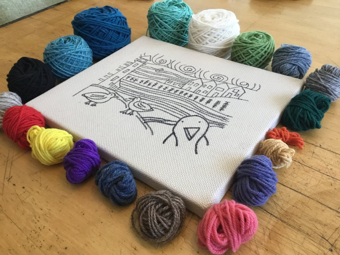 Punch Needle Kit - Tulips and Birds