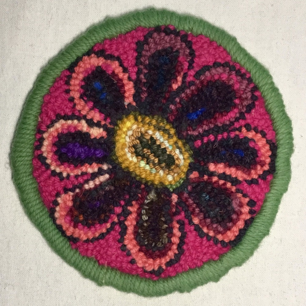 BoHo Flower Mug Rug - Oxford Punch Needle Kit