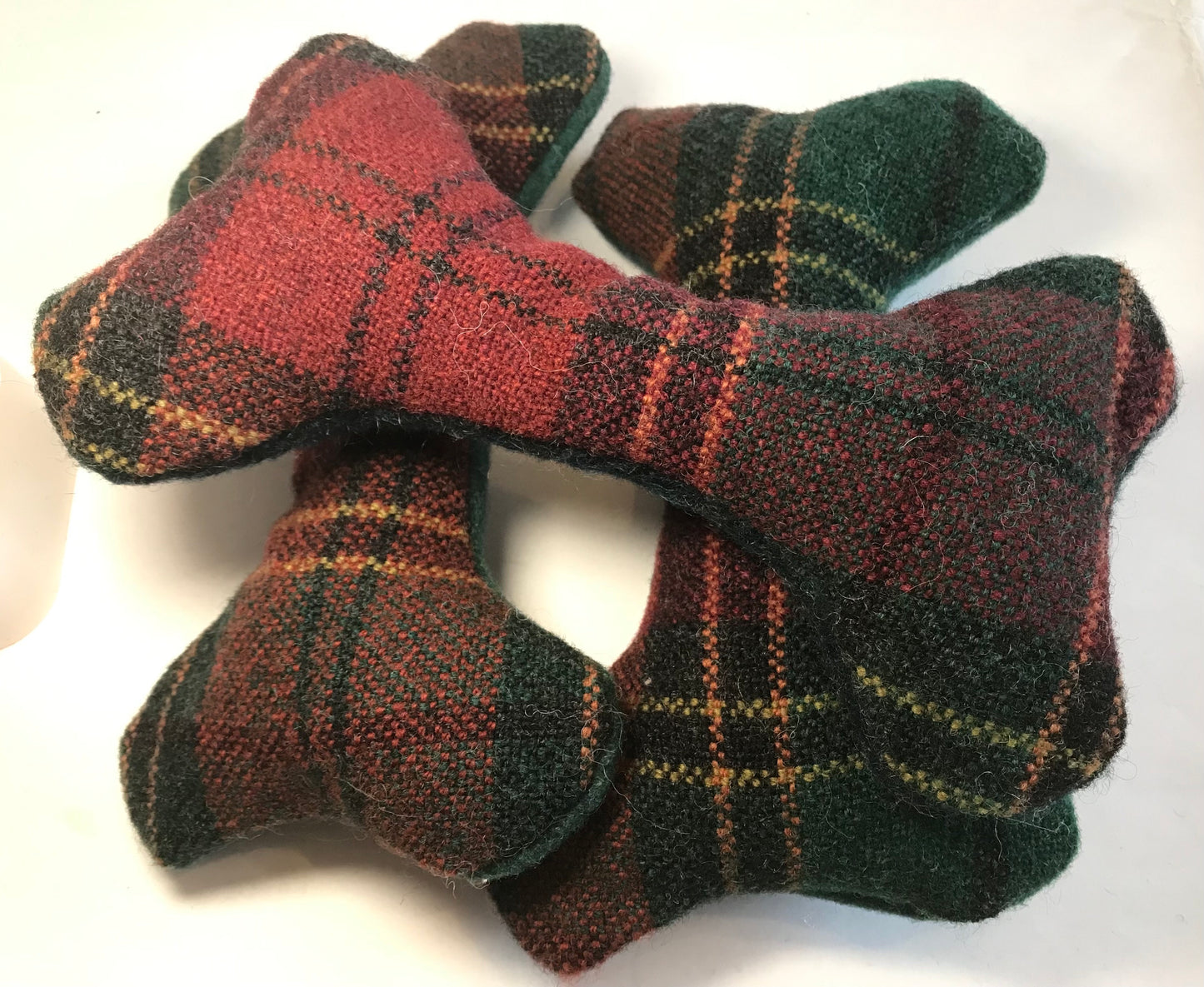 Wool Dog Bone Toy with Squeaker