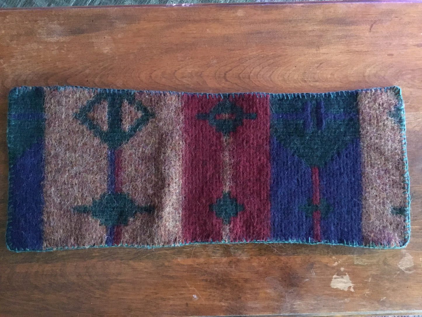 Turquoise Trim Table Runner 7.5" x 18"