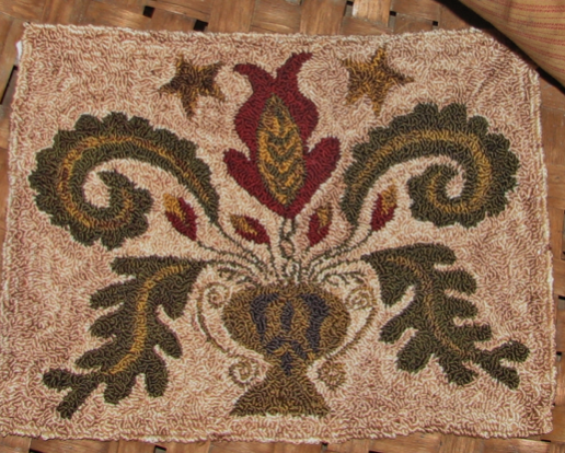 Punch Needle Embroidery - "1831 Antique Floral" Pattern