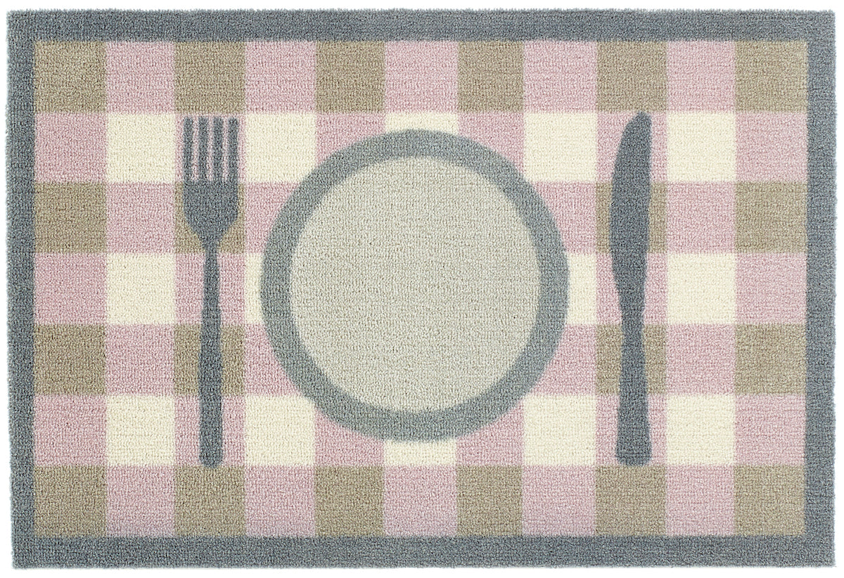Teatime Check Pink - 20" x 30"