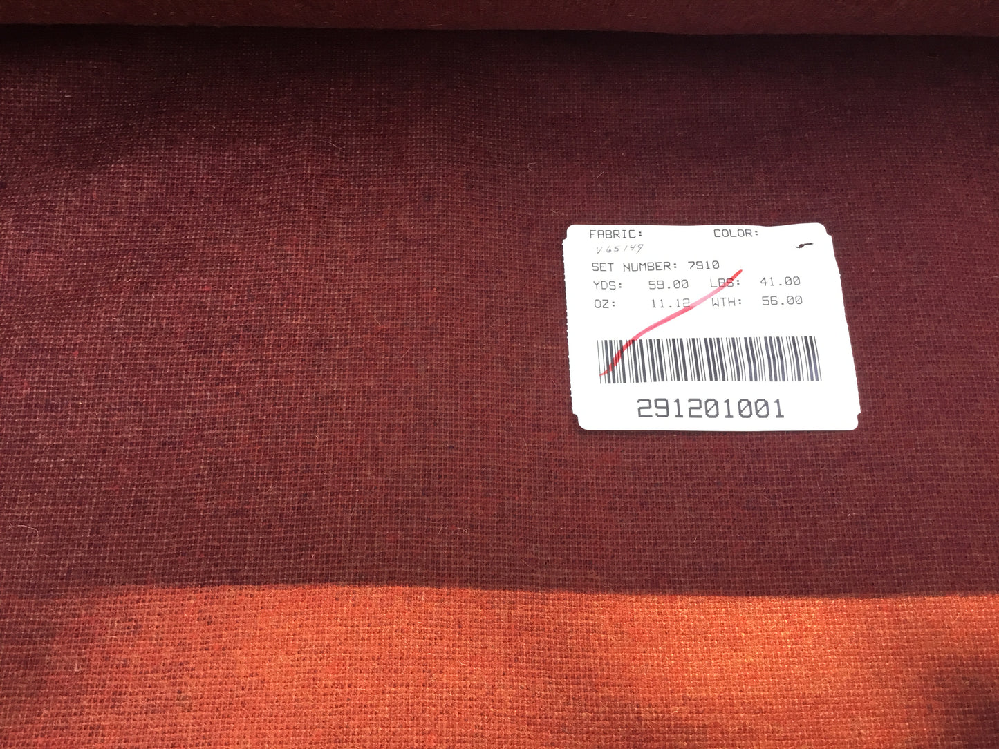 Wool Fabric -Burgundy