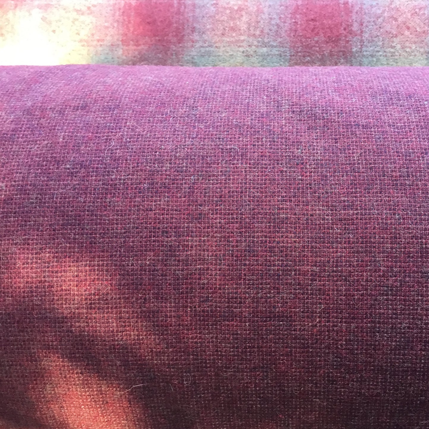 Wool Fabric -Burgundy