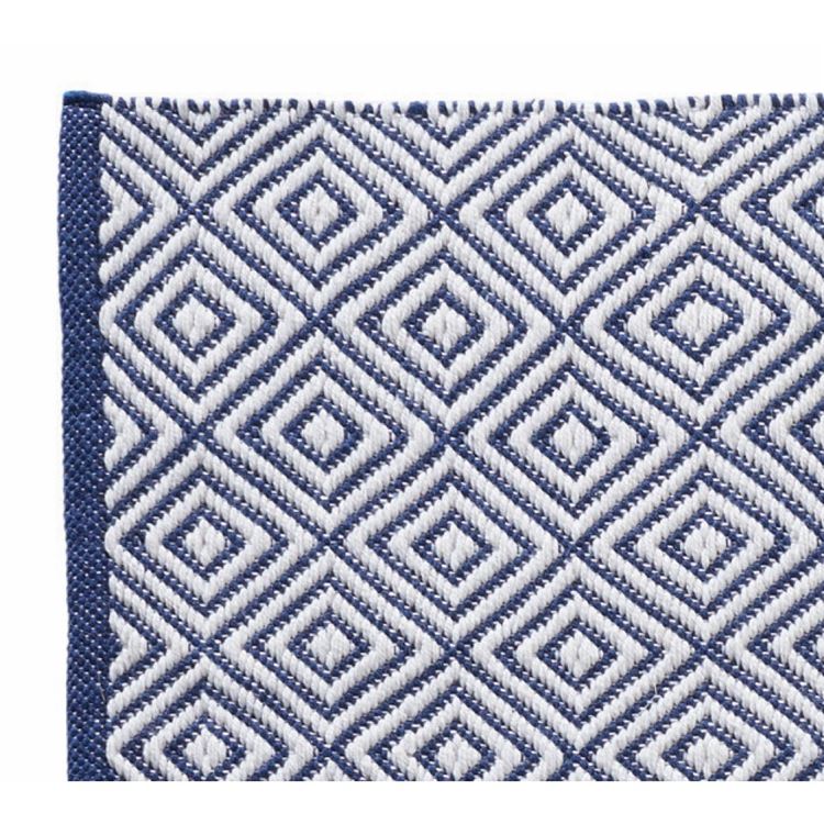 Hug Rug Woven Diamond Navy
