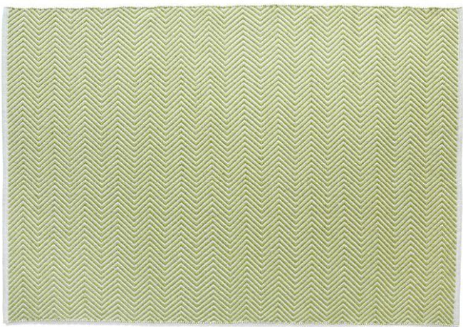 Hug Rug Woven Herringbone Green