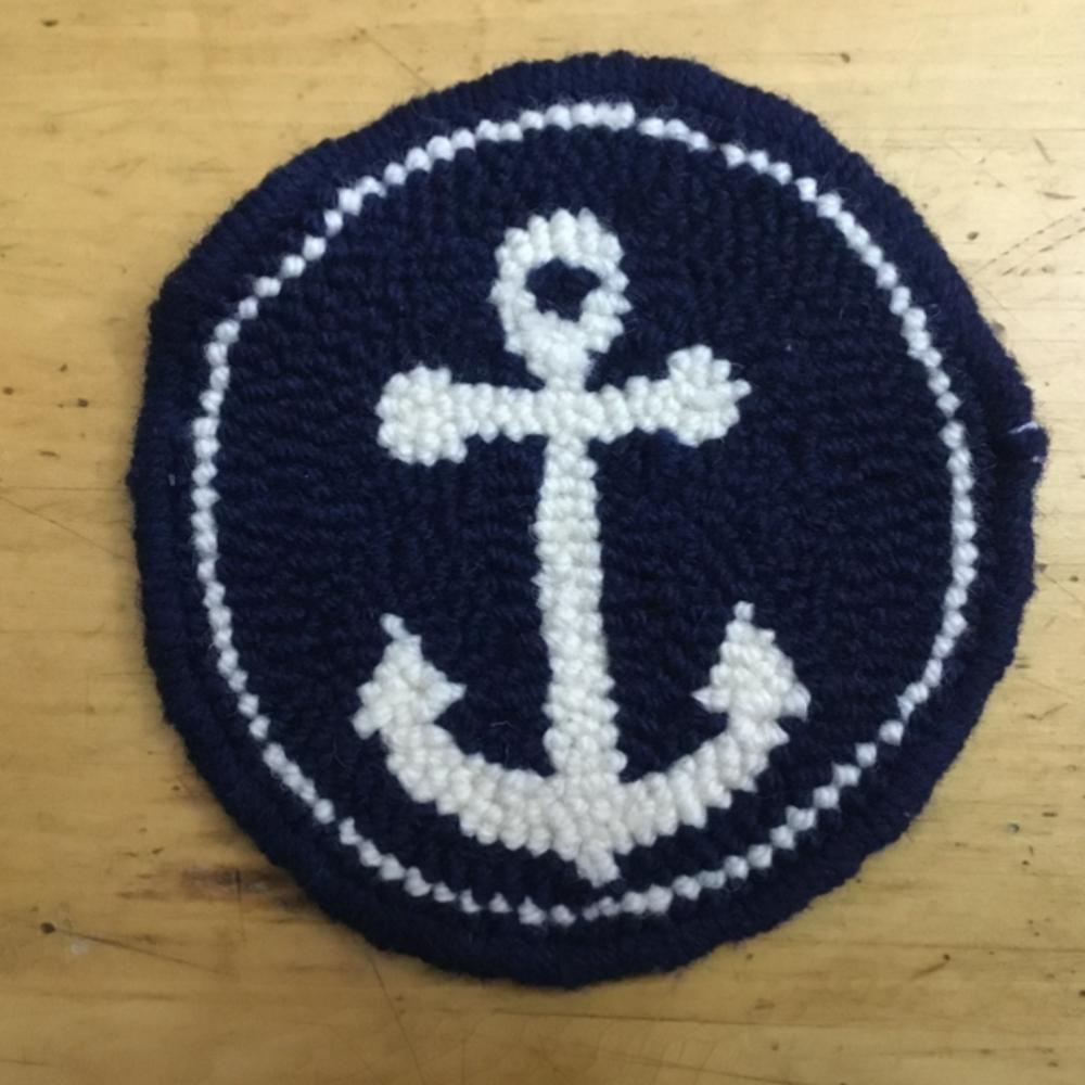 Anchor Mug Rug - Oxford Punch Needle Kit