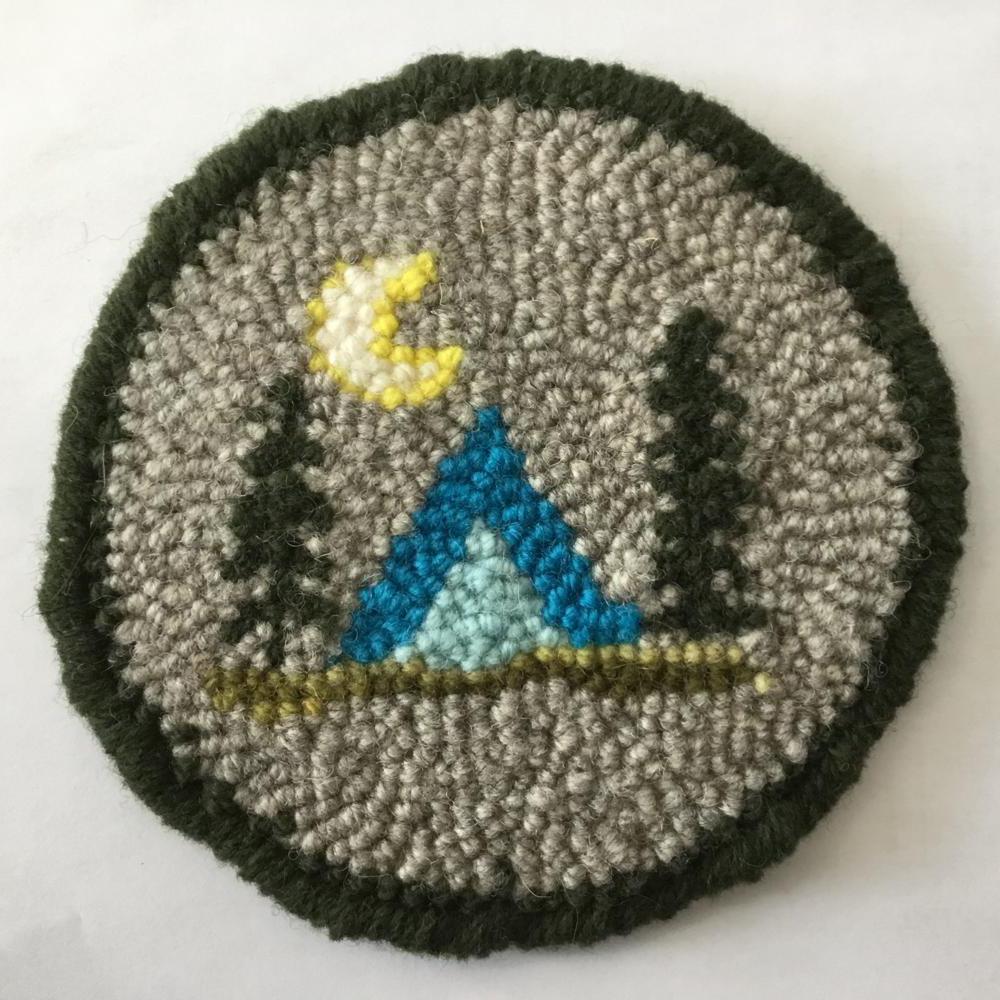 Camping Mug Rug - Oxford Punch Needle Kit