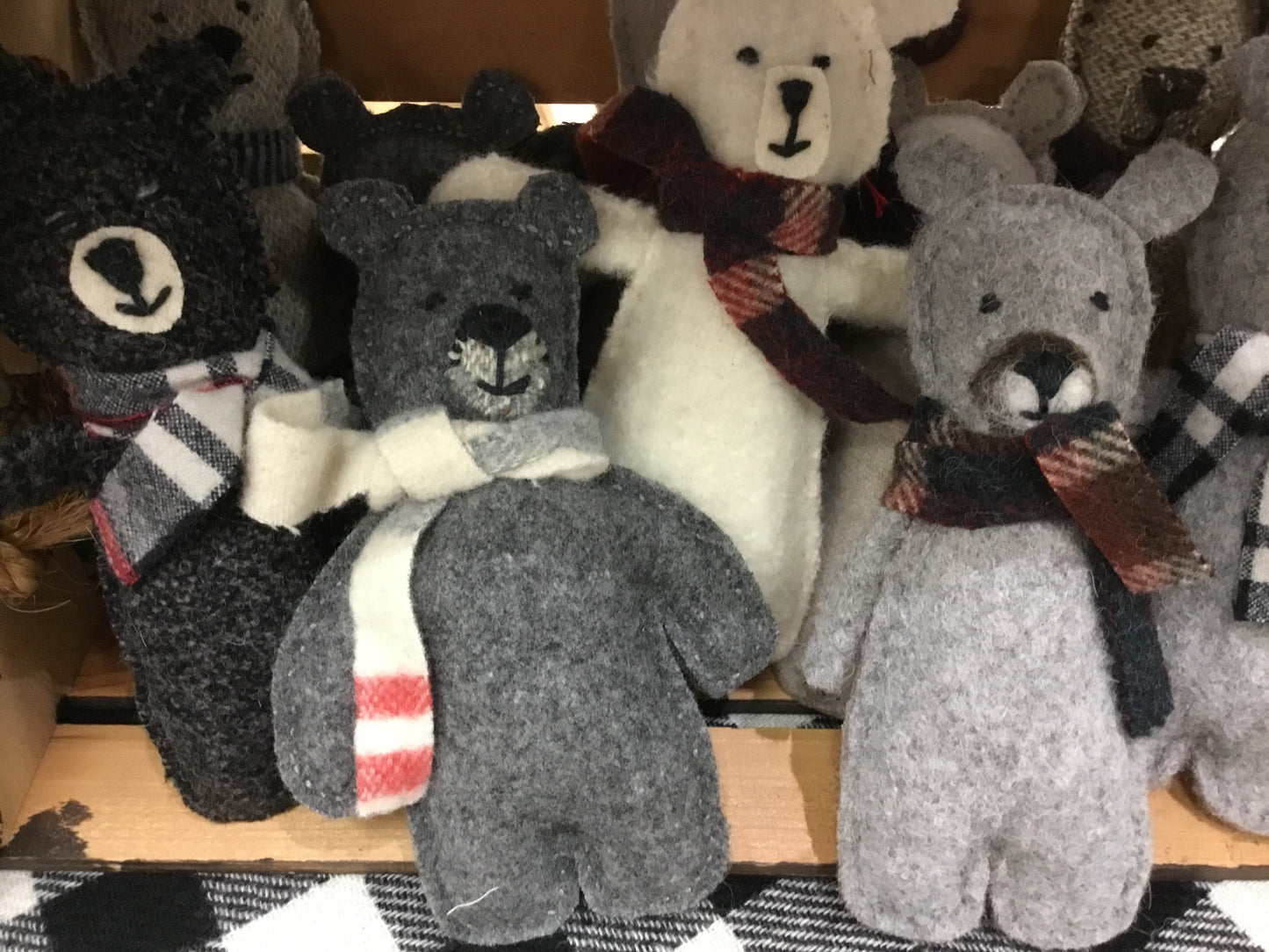 Dog Toy - Wool Bear with squeaker