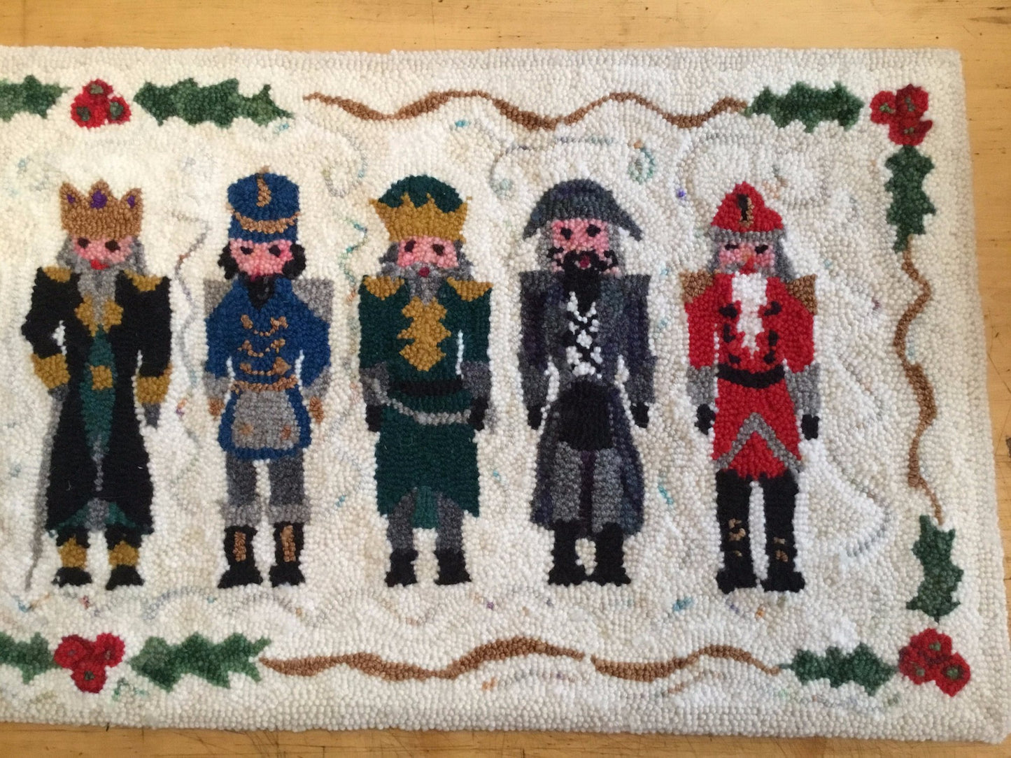 9 Nutcrackers - Punched Rug
