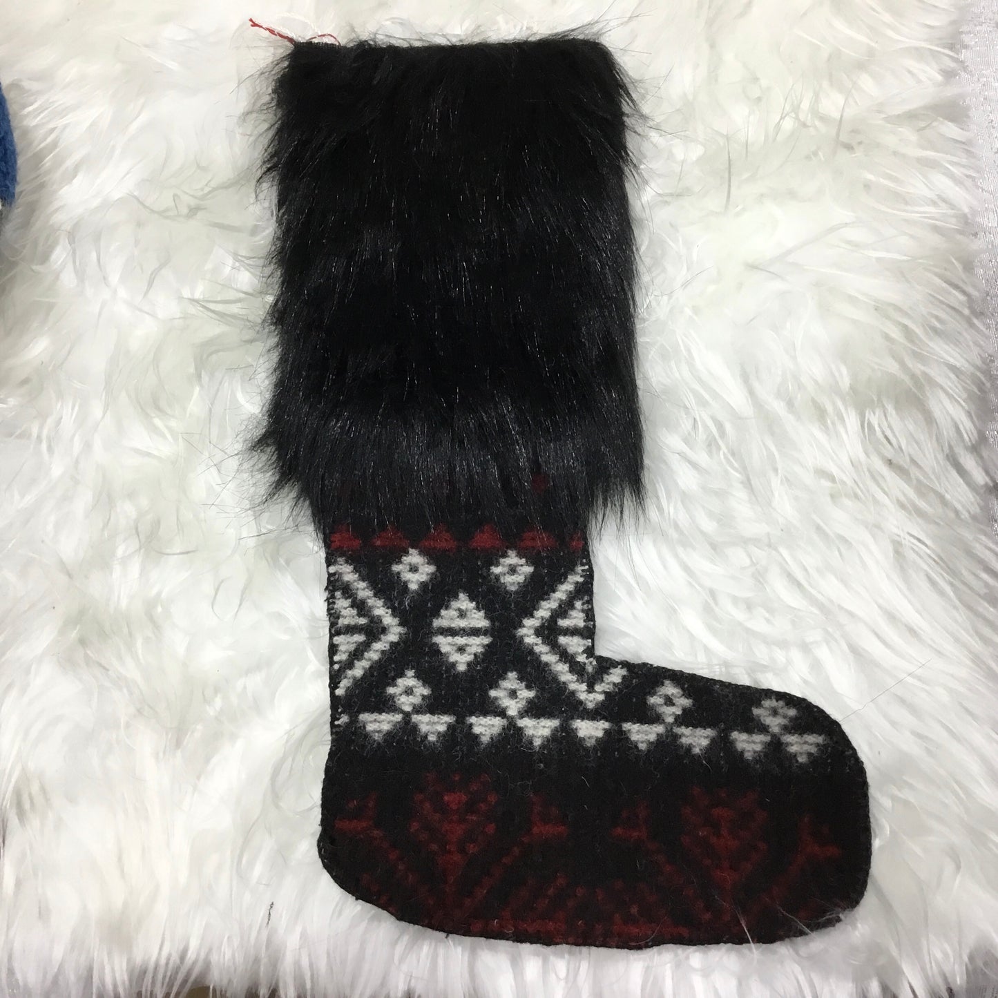 Christmas Stocking - Black cuff