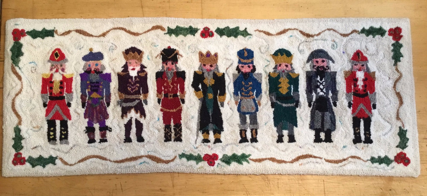 9 Nutcrackers - Punched Rug