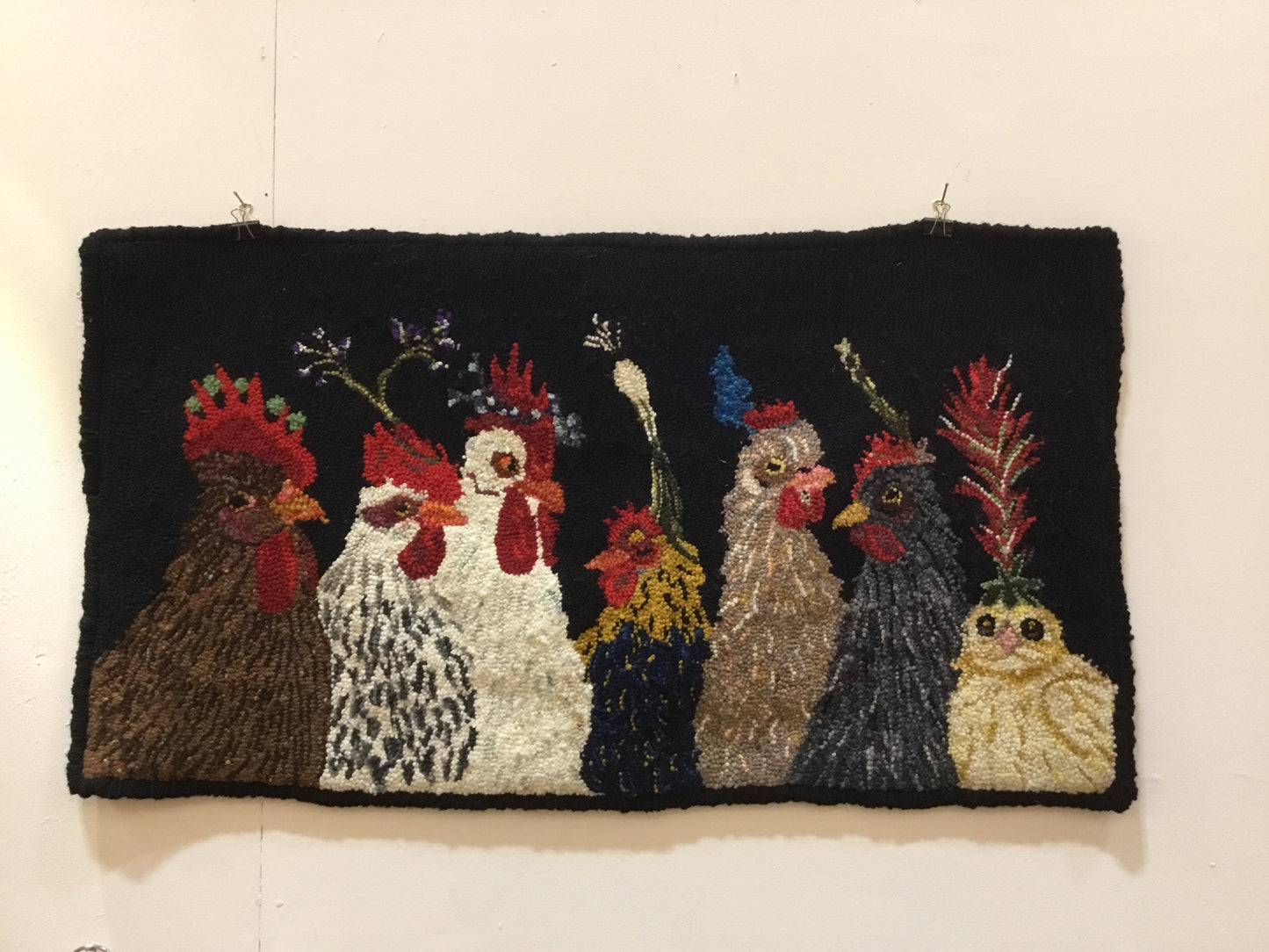 Chicken Party - Punched Rug
