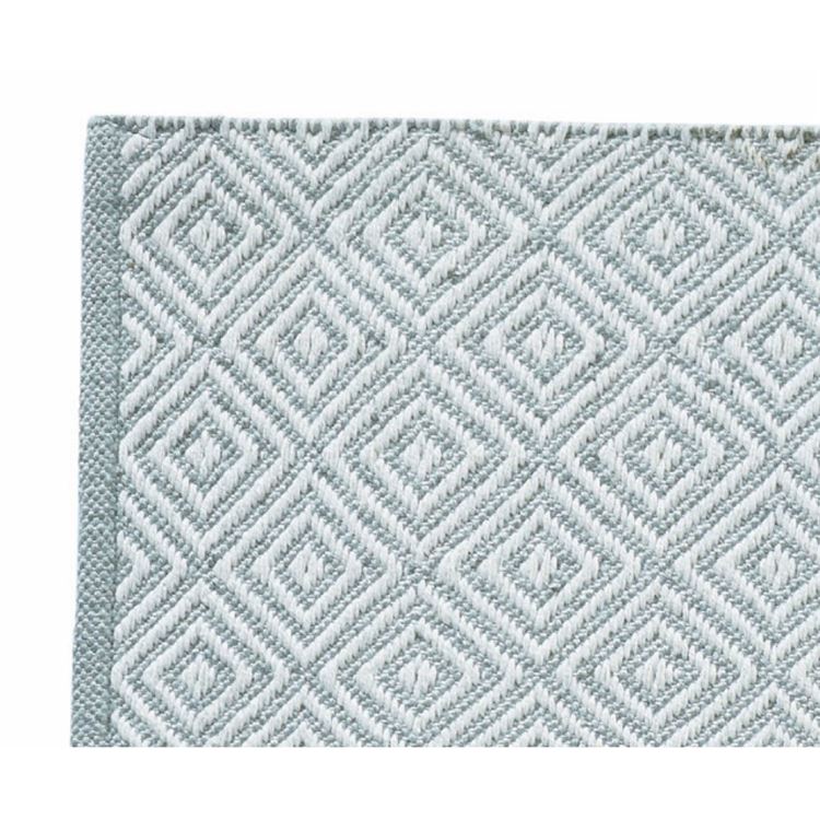 Hug Rug Woven Diamond Sky Grey