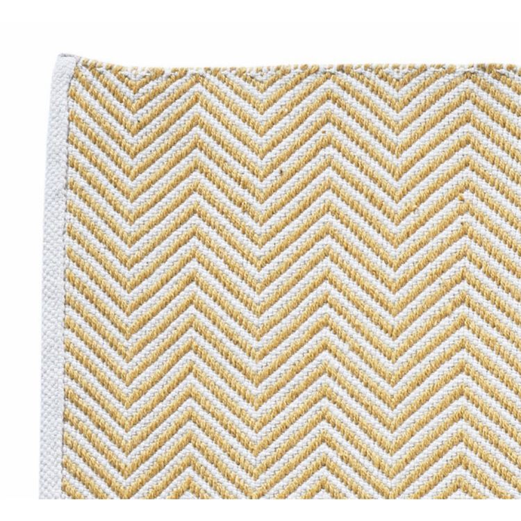 Hug Rug Woven Herringbone Gold