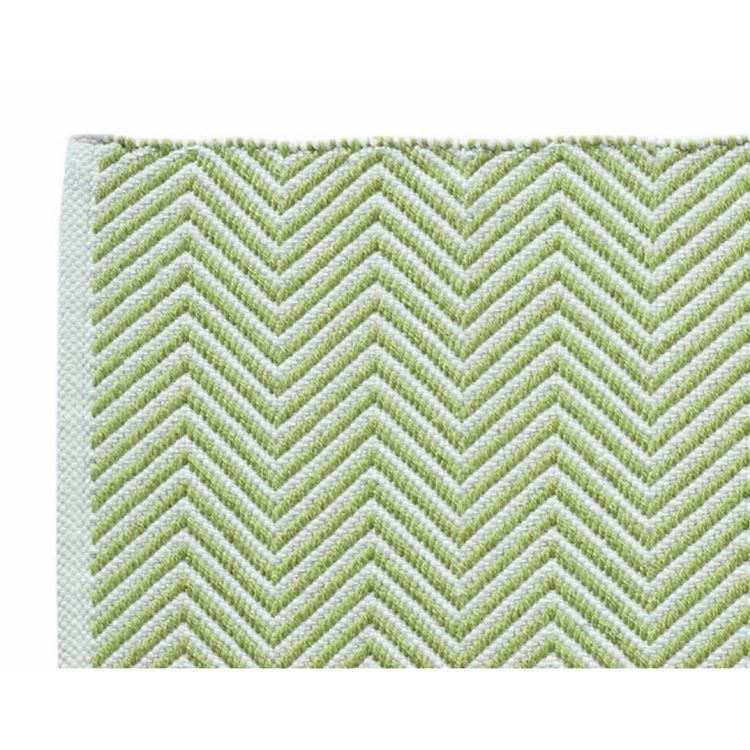 Hug Rug Woven Herringbone Green