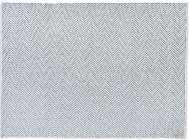 Hug Rug Woven Herringbone Sky Grey