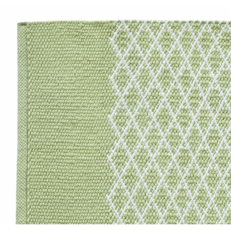 Hug Rug Woven Trellis Green