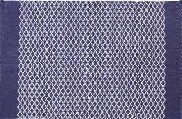 Hug Rug Woven Trellis Navy