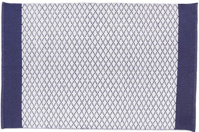 Hug Rug Woven Trellis Navy