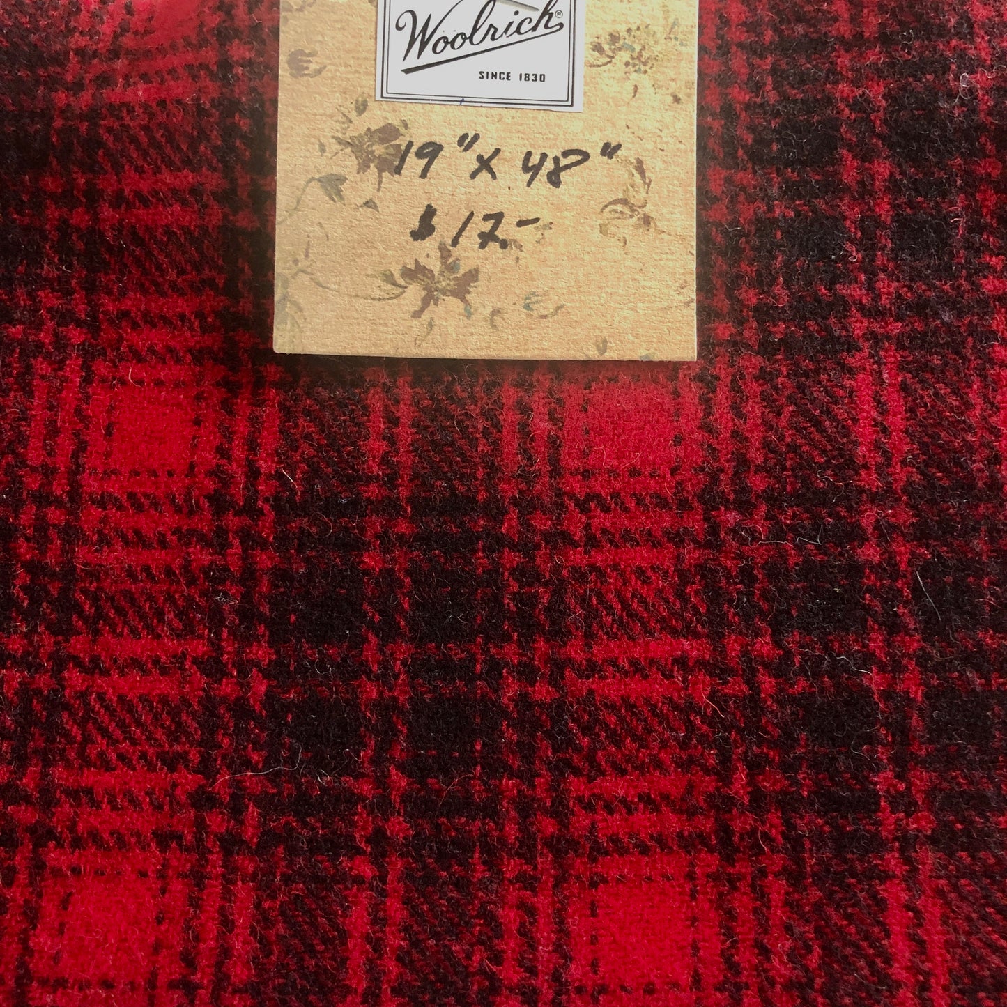 Wool Fabric  - Red Tartan
