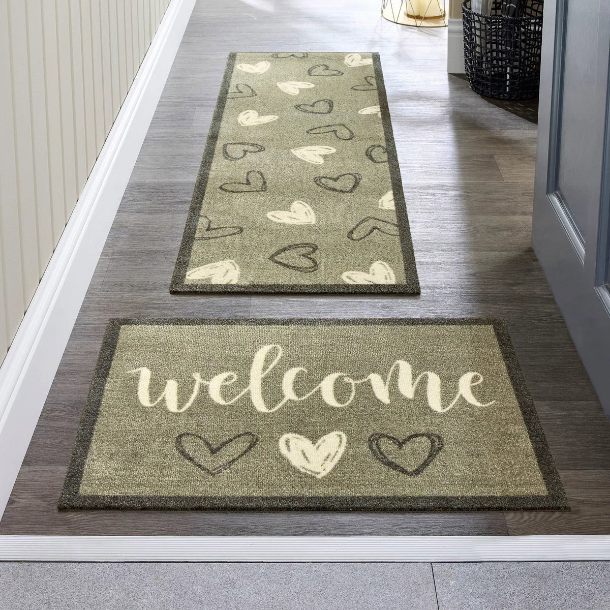 My Mat - Welcome Hearts Sage