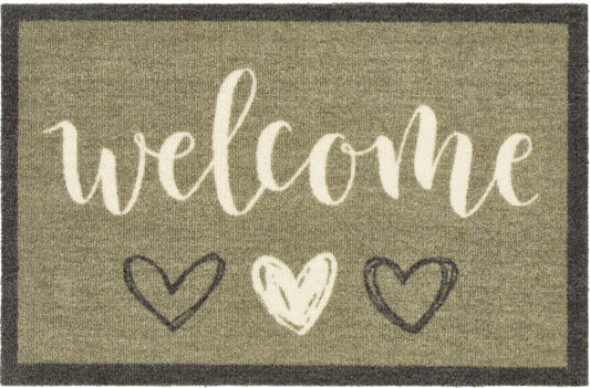 My Mat - Welcome Hearts Sage