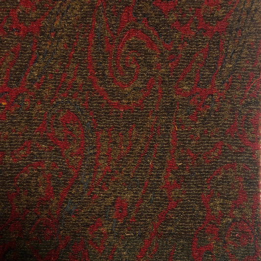Brown Red Upholstery Fabric